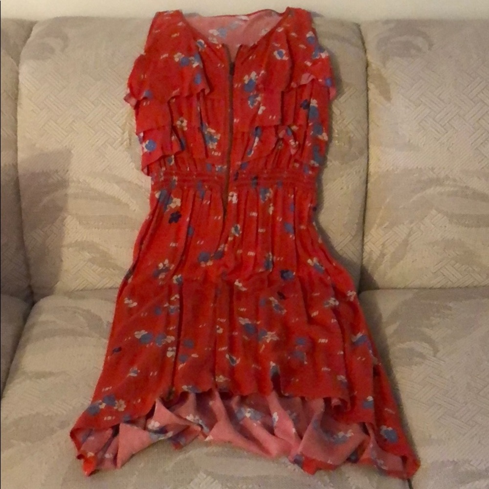 Flower high-low dress